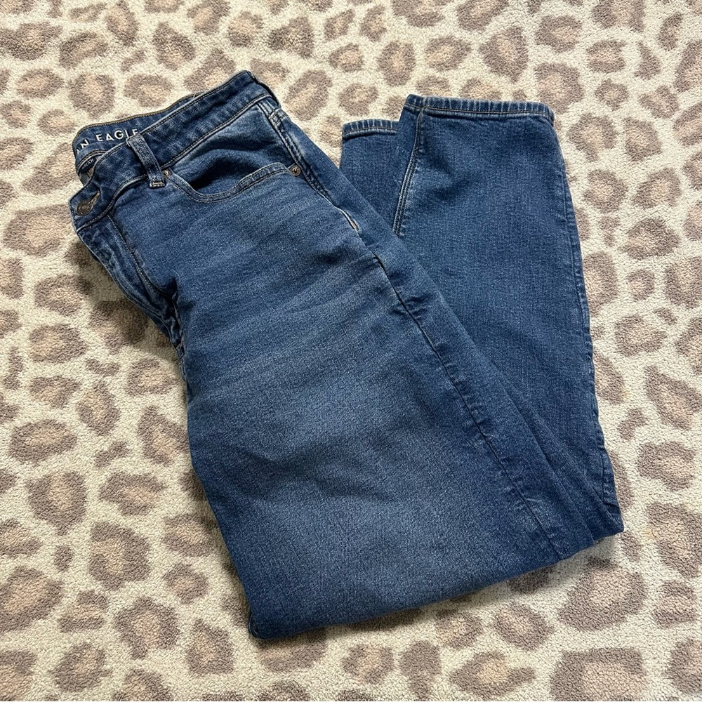 American Eagle Outfitters Women’s Blue Mom  Jeans size 16 - stretch